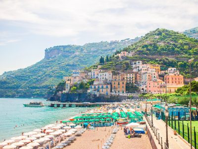 Beautiful coastal towns of Italy - scenic Amalfi village in Amalfi coast